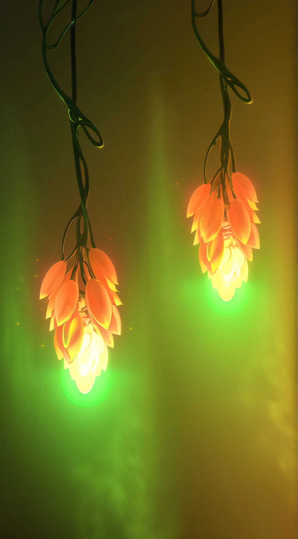 ai character: lights background