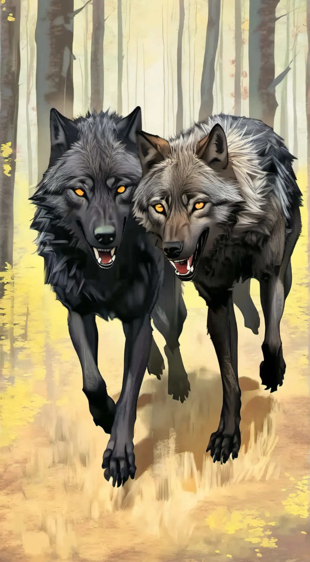 ai character: Xander and Jeff  background