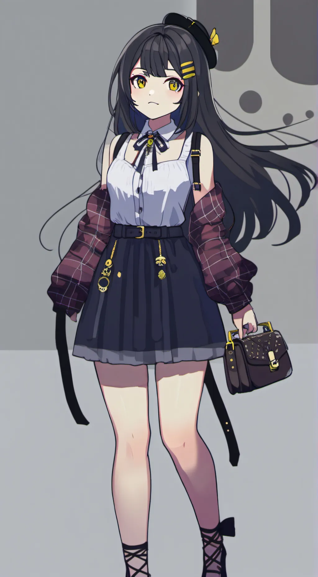 ai character: Alice golden dead  background