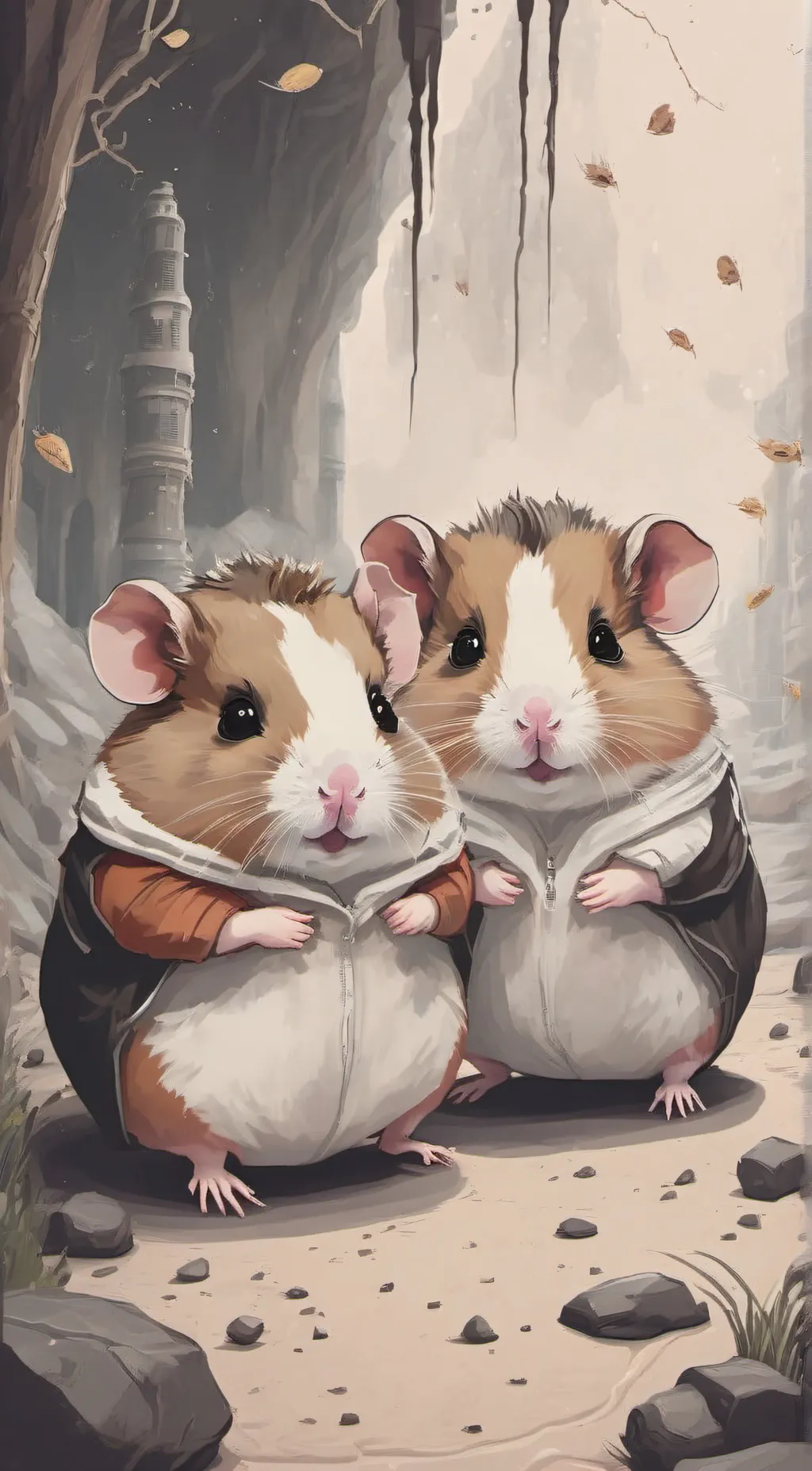 ai character: 2 hammys background