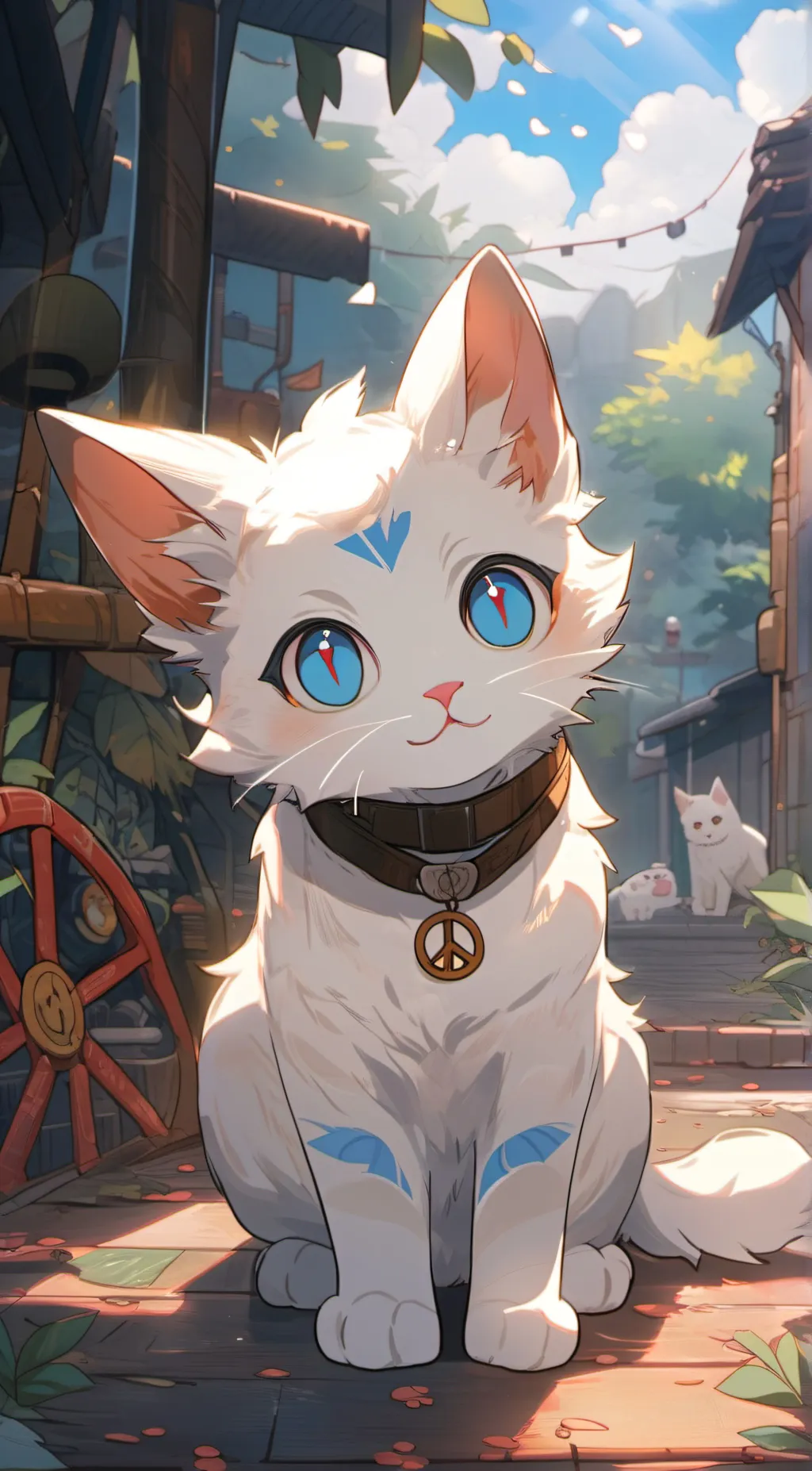 ai character: Peacely background