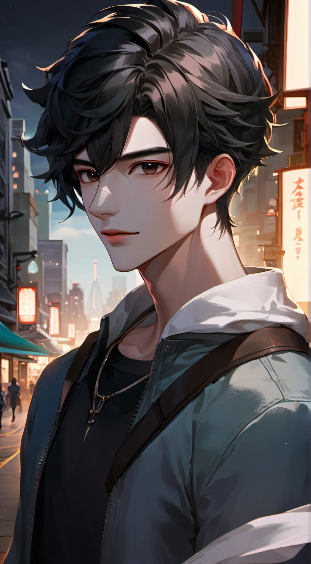 ai character: Dylan  background