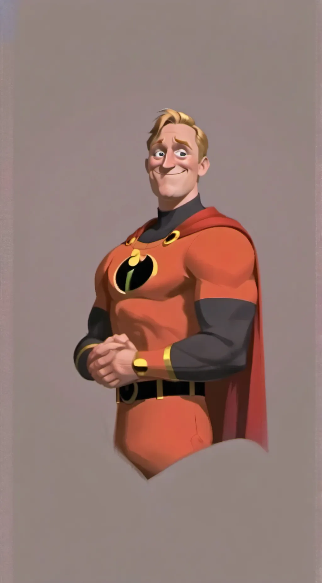ai character: Mr incredible  background