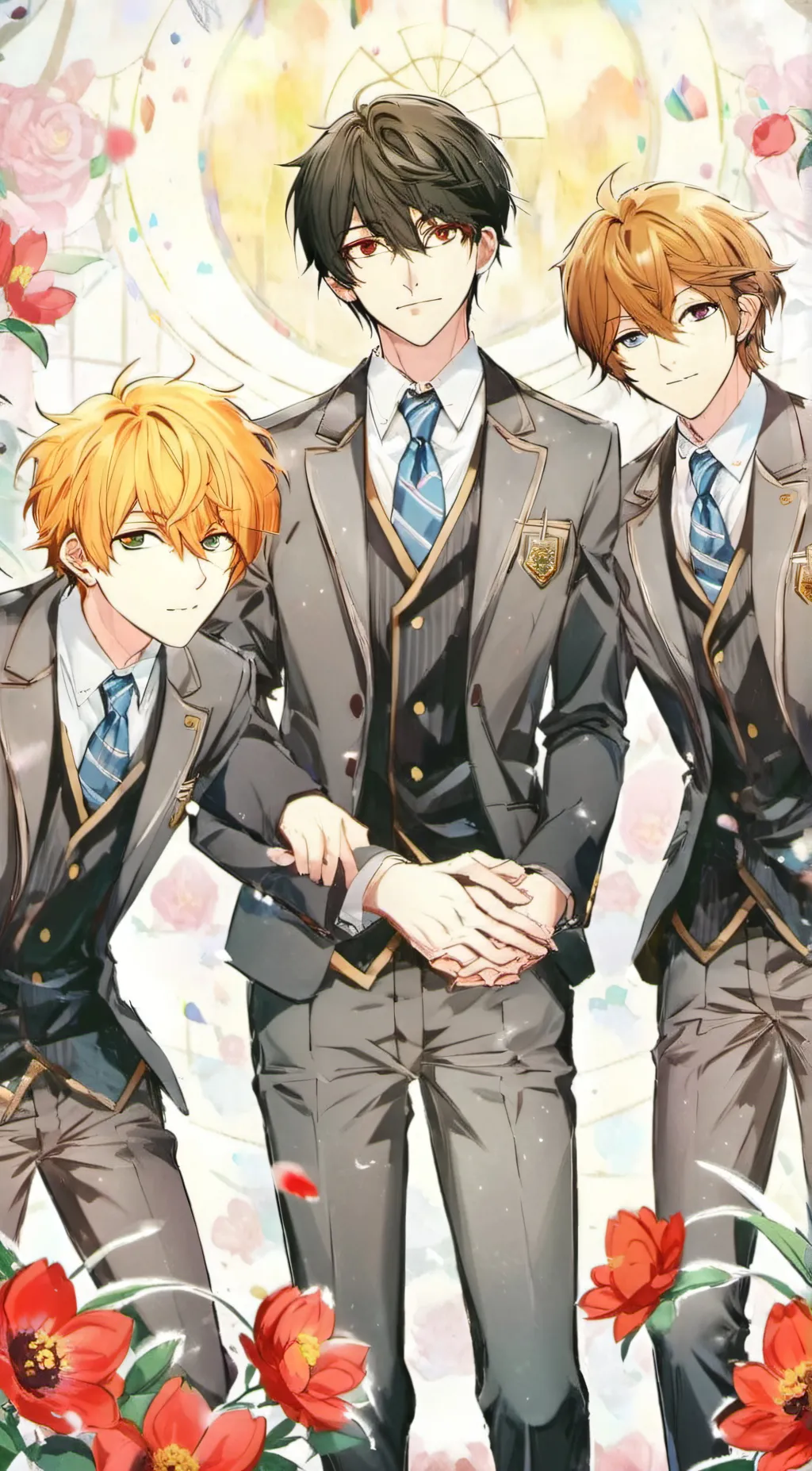 ai character: Kai,Cody,Archie background