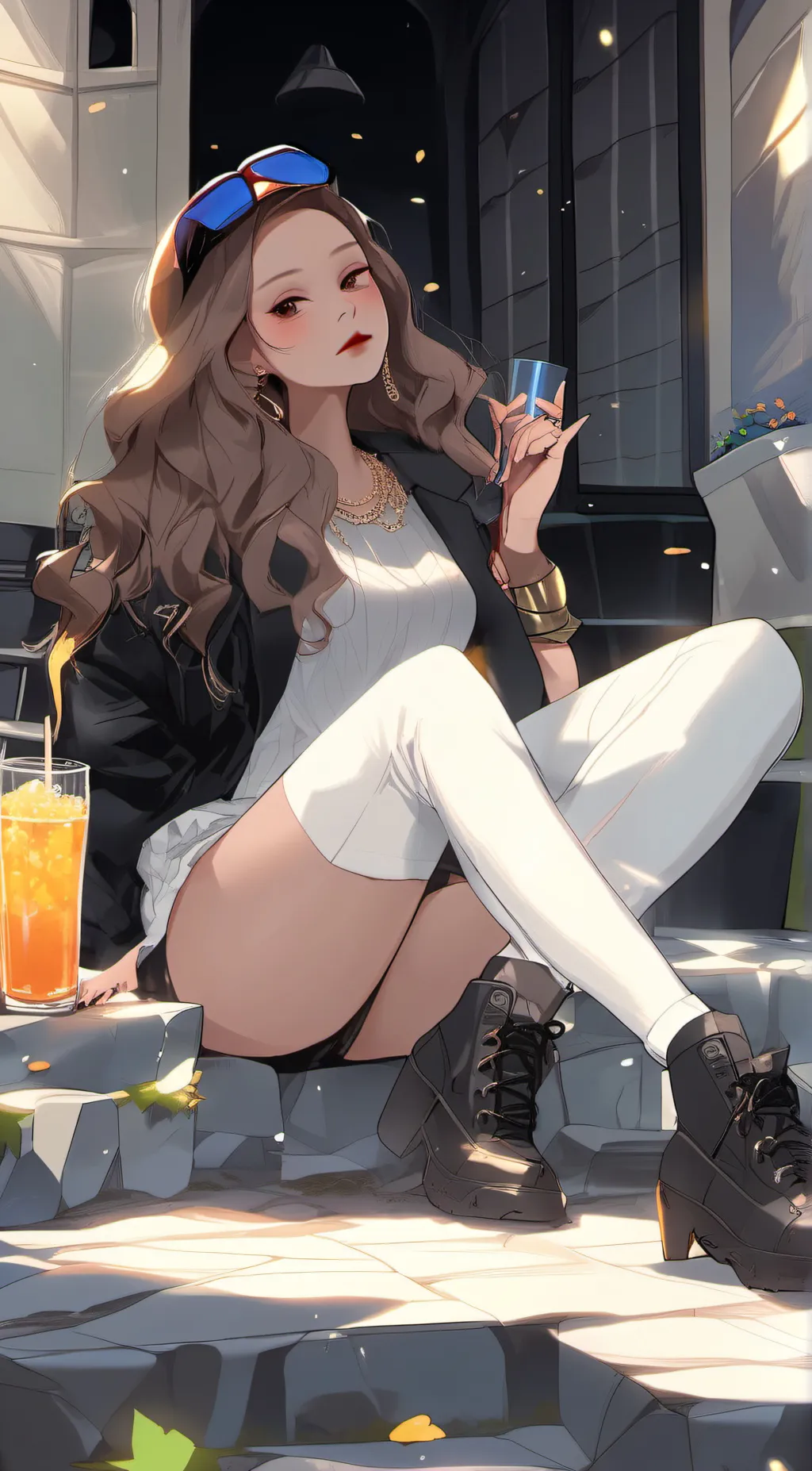 ai character: Abigail (cute) background