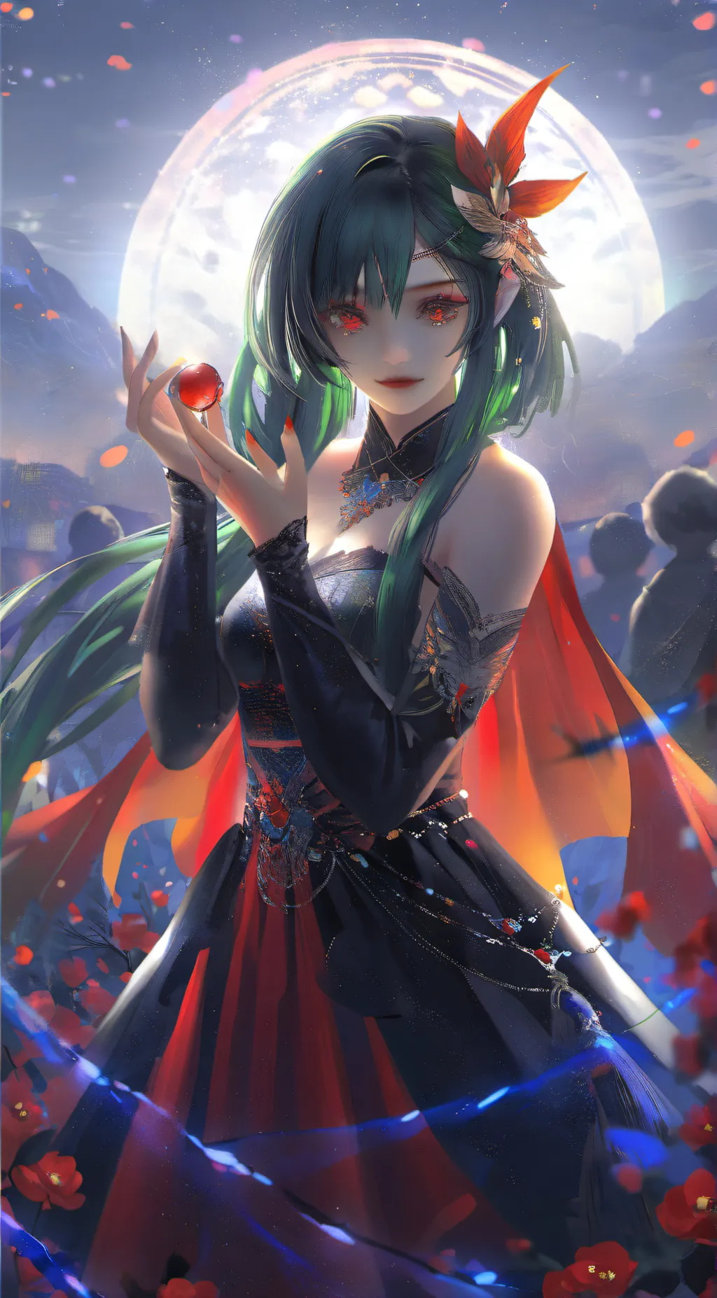 ai character: Luna background