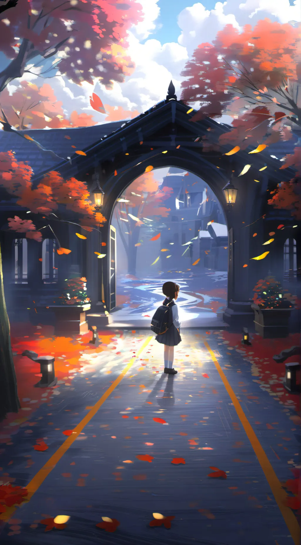 ai character: Magic school background