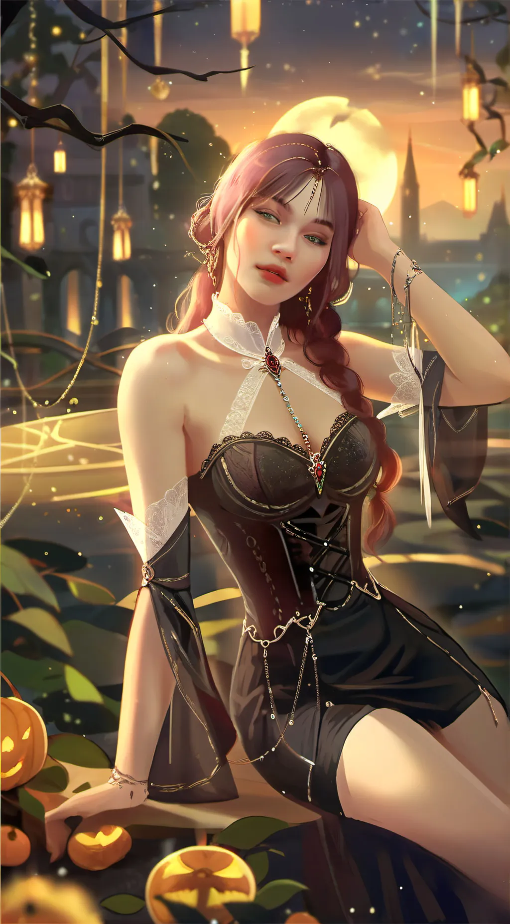 ai character: Vampire Goddess background