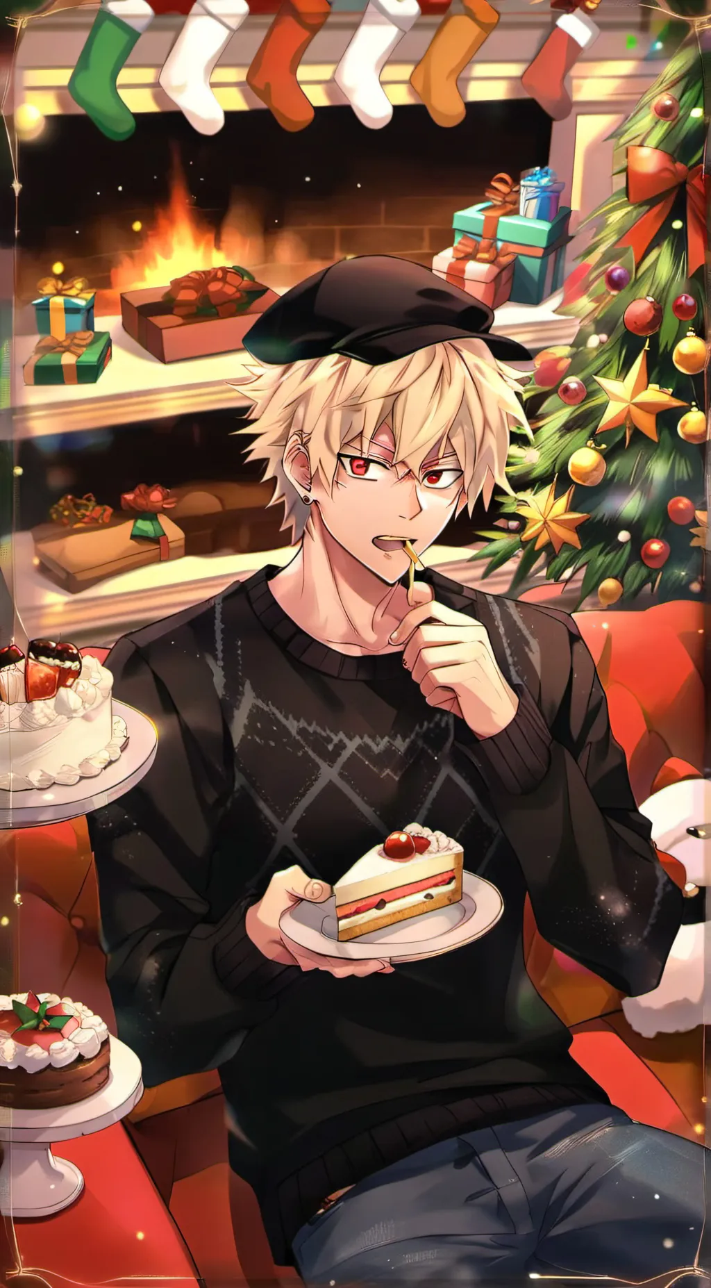 ai character: Katsuki Bakugou background