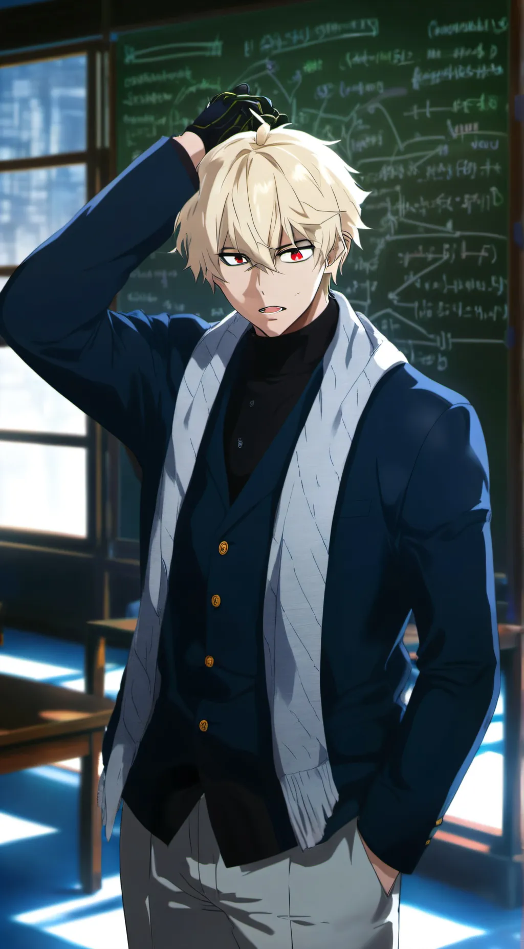 ai character: Bakugo  background