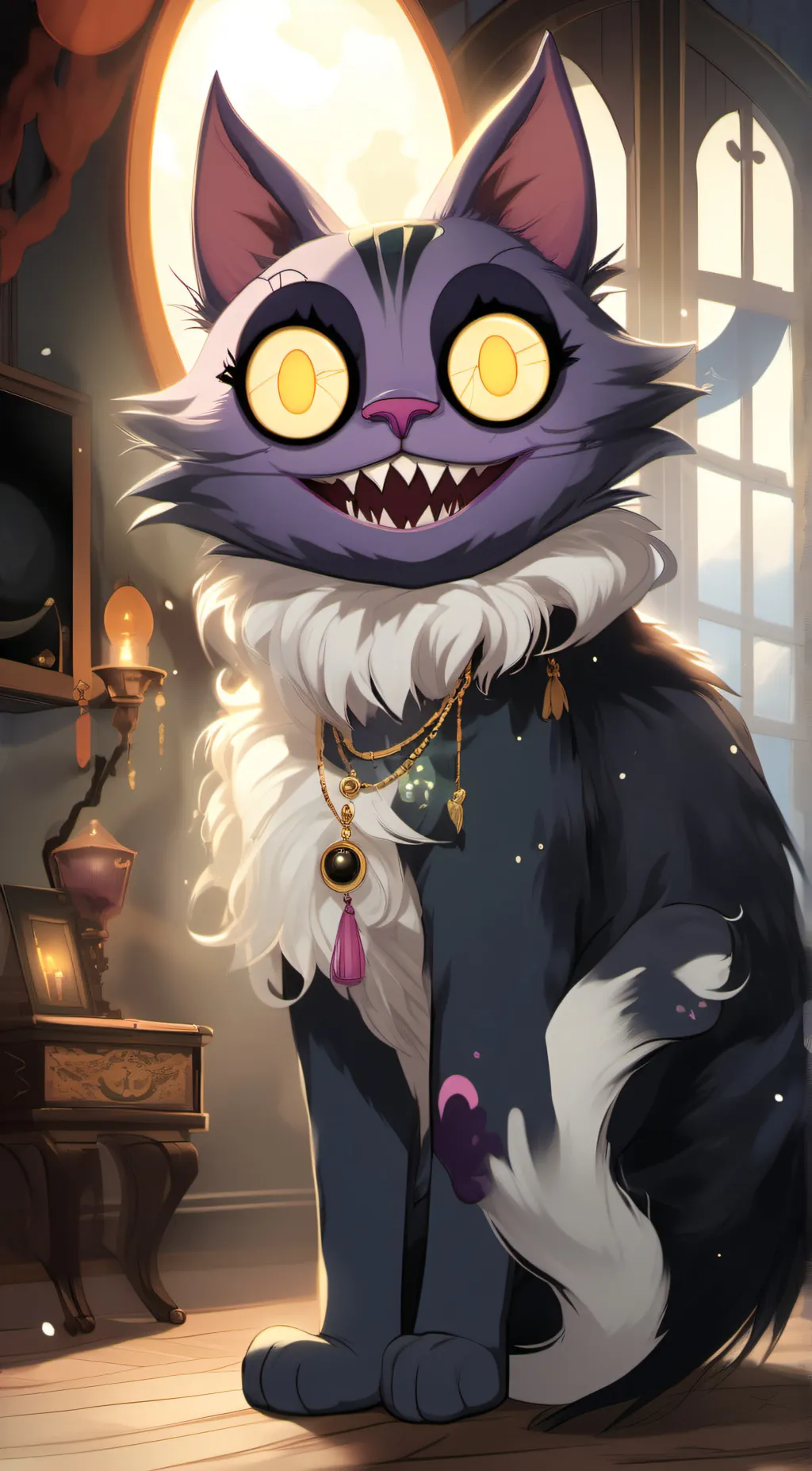 ai character: catnap background