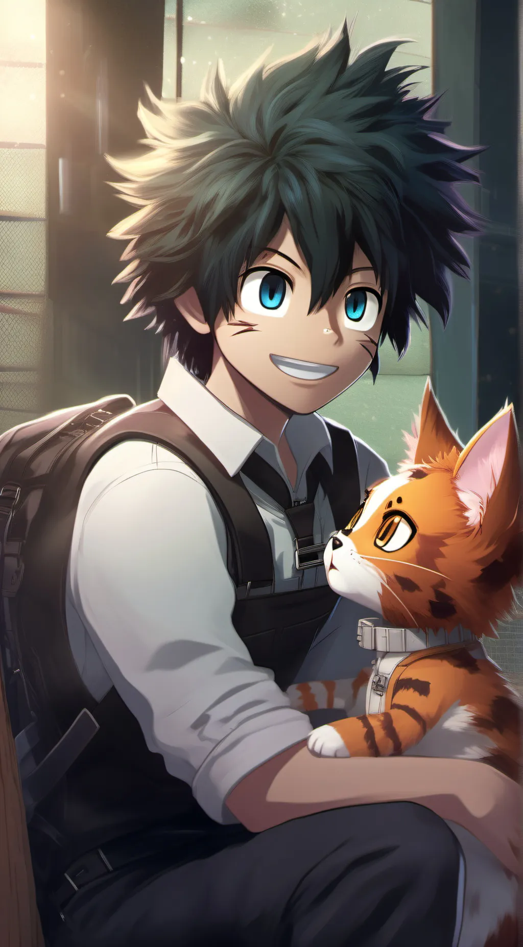 ai character: mha fnaf.  background