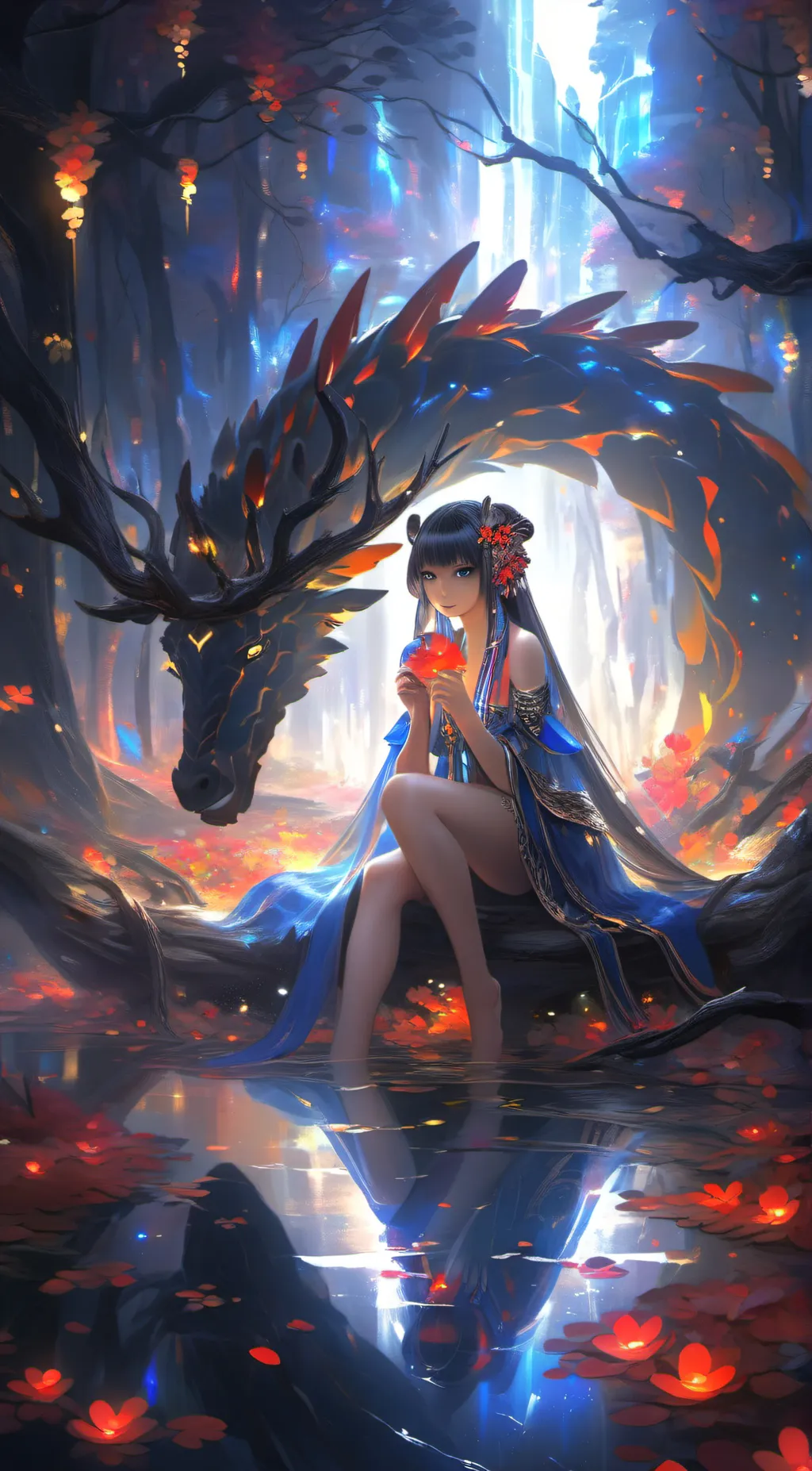 ai character: Diana  background