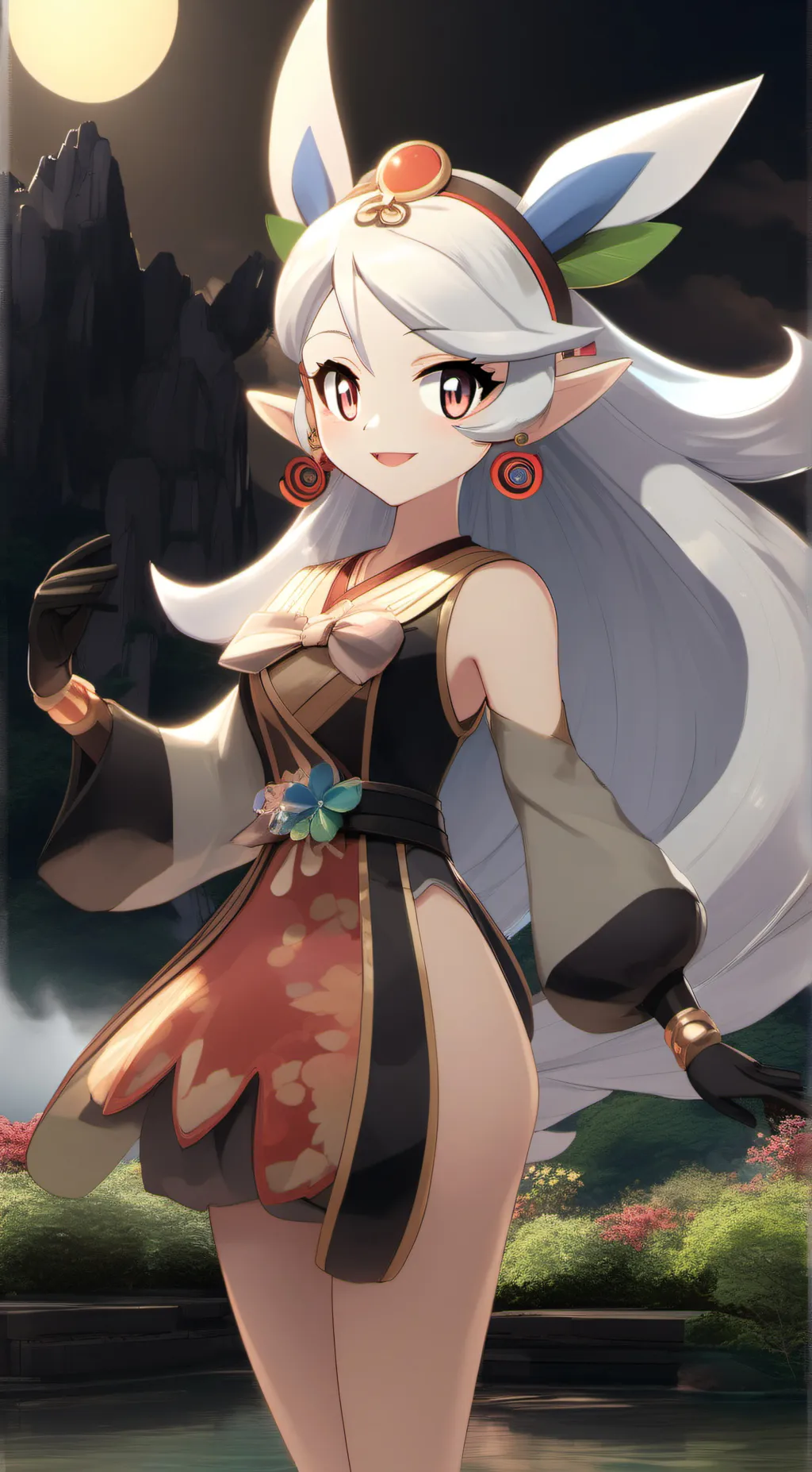 ai character: Luna background