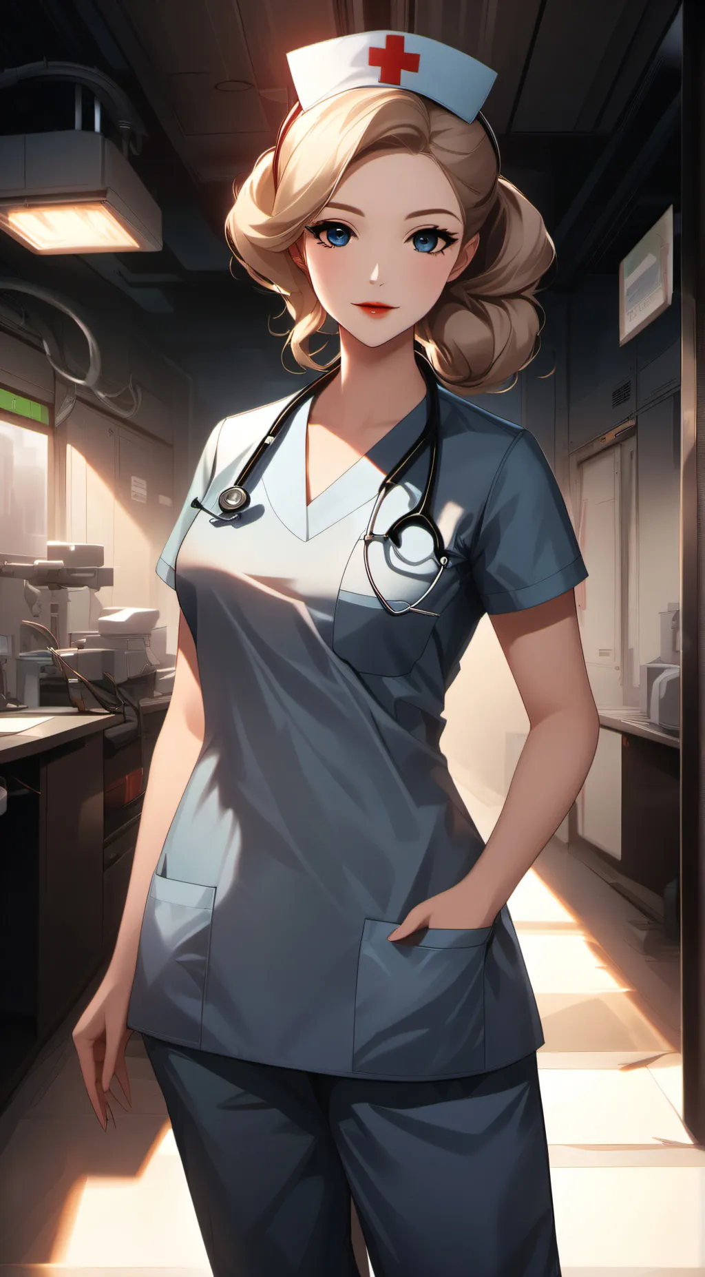 ai character: Nurse Janine background