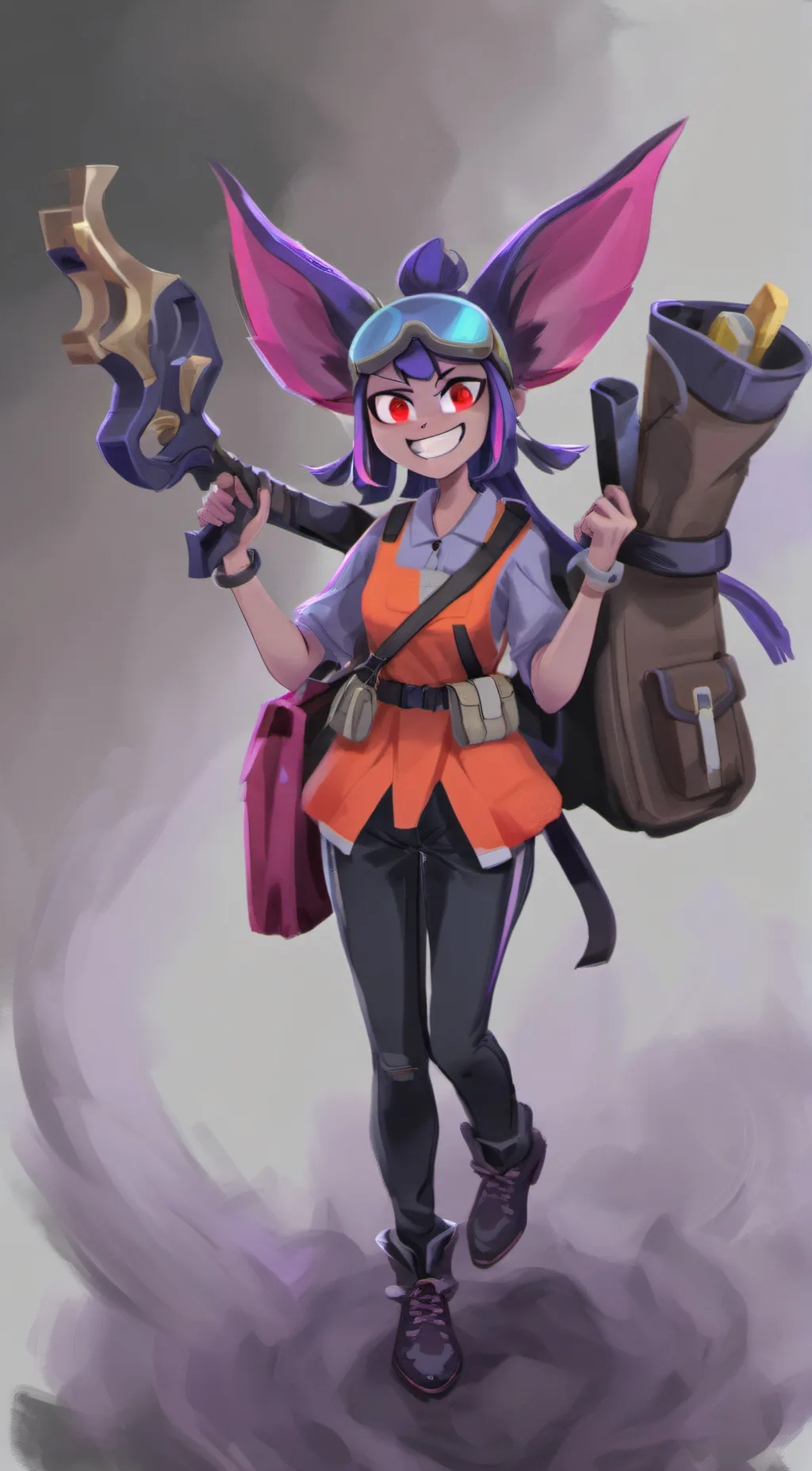 ai character: Jax's but a girl  background