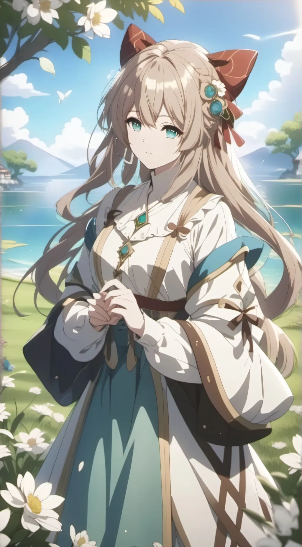 ai character: hot background