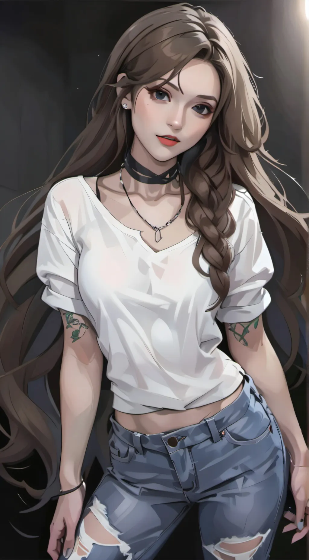 ai character: Rose background