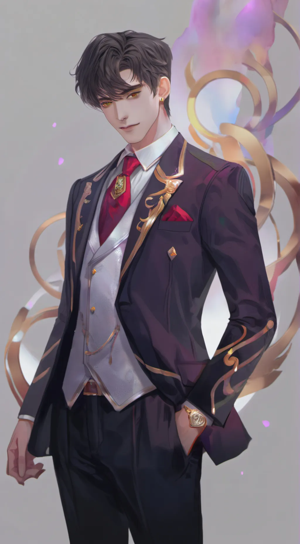 ai character: Oliver  background