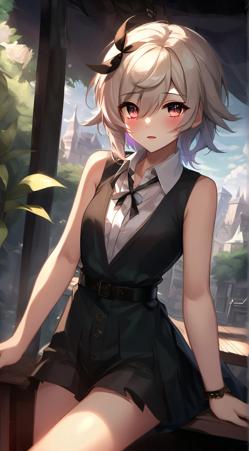 ai character: Mari (Femboy) background