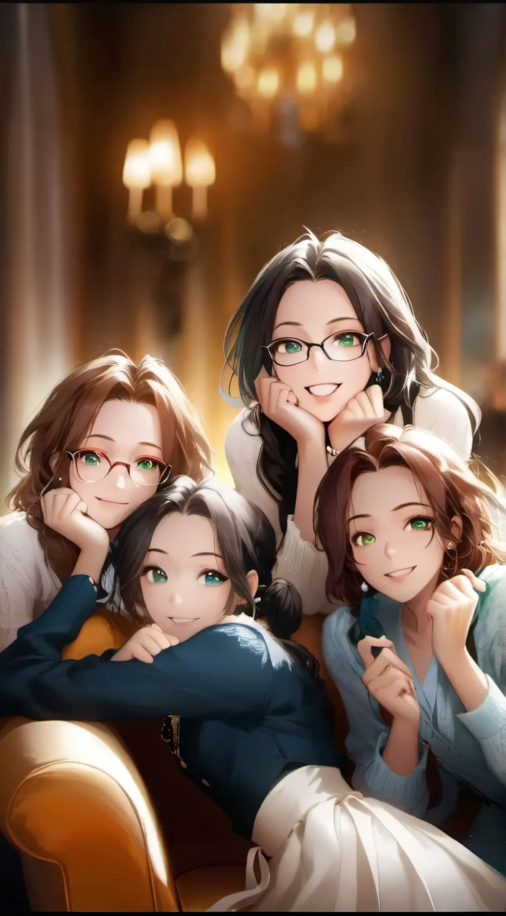 ai character: Bella,Zoe,Mia,Leah background