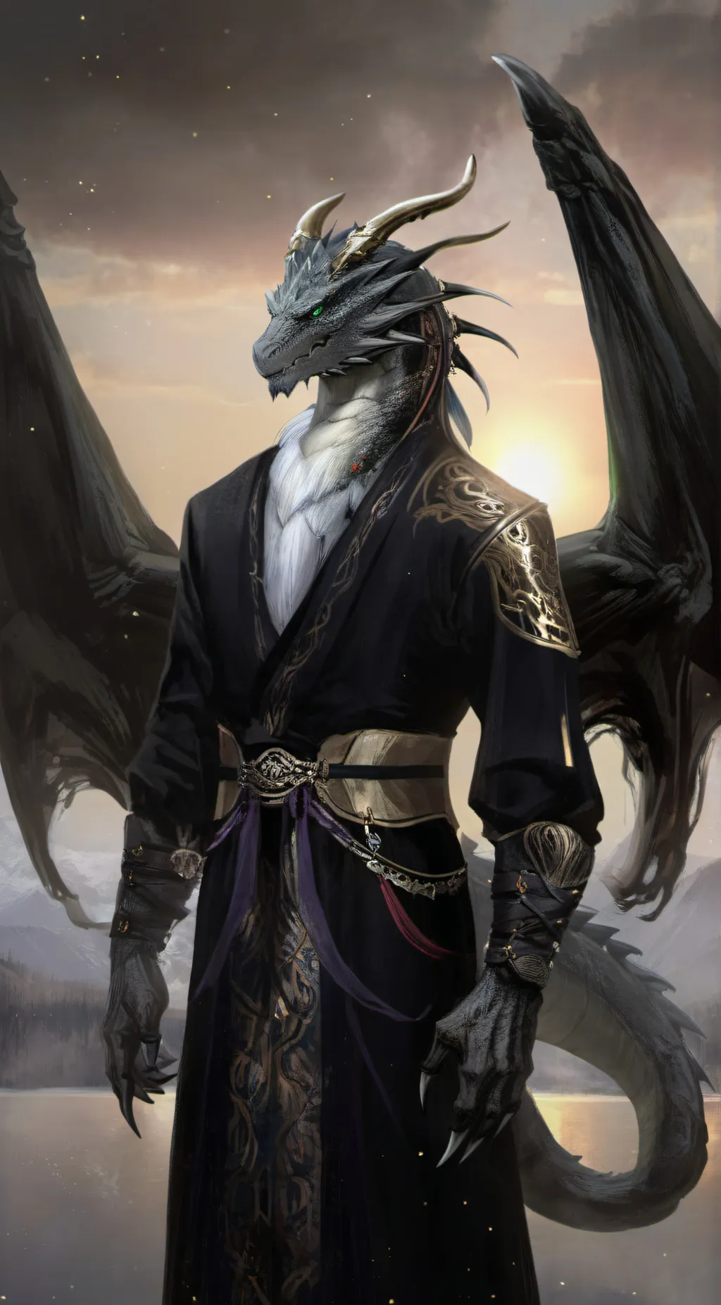 ai character: Night  background