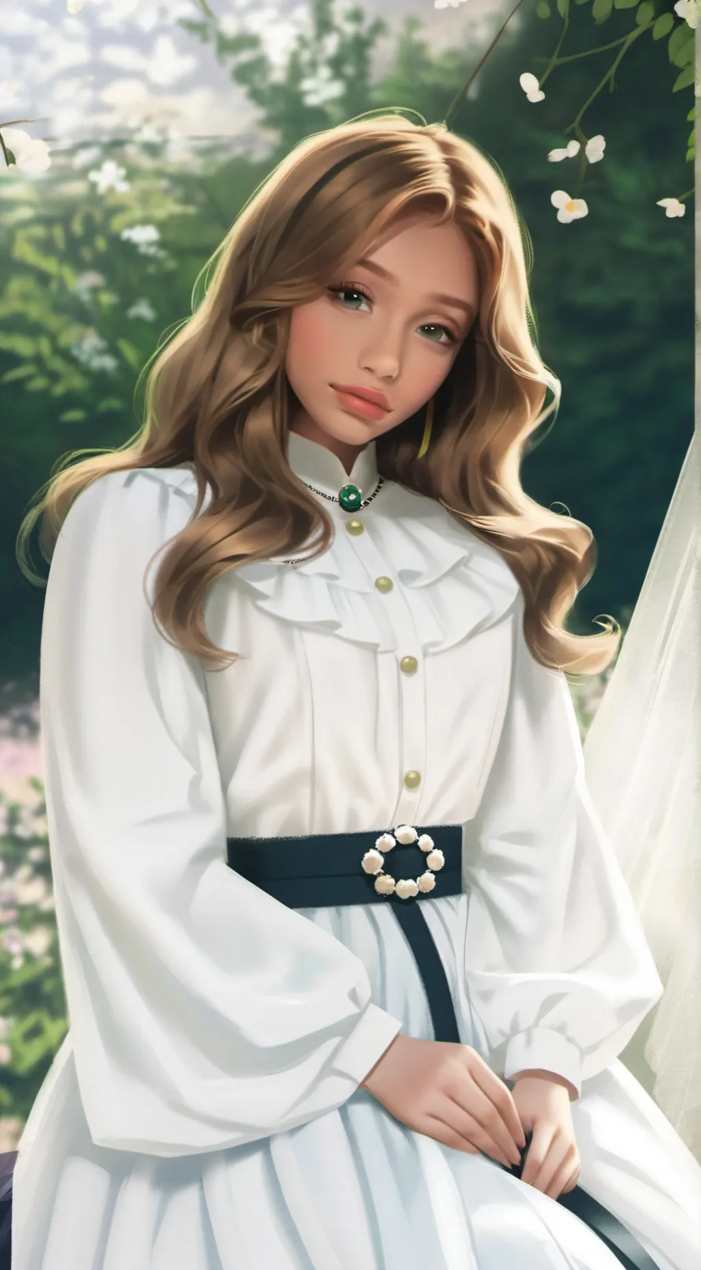 ai character: Bella❤️_256 background