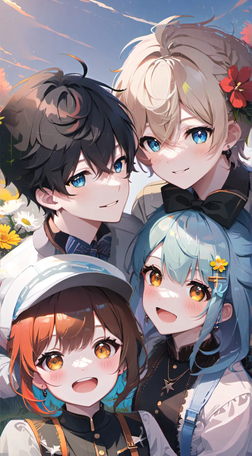 ai character: friend groups background