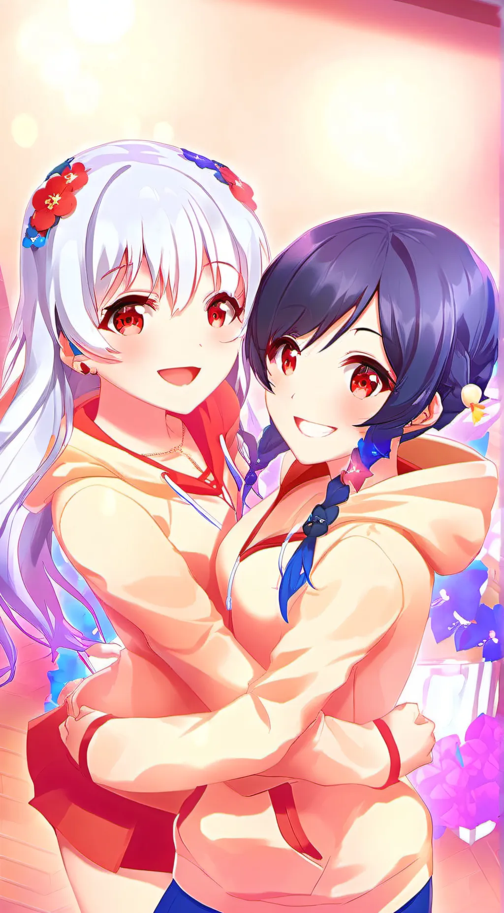 ai character: Mio and Nia (XZ) background