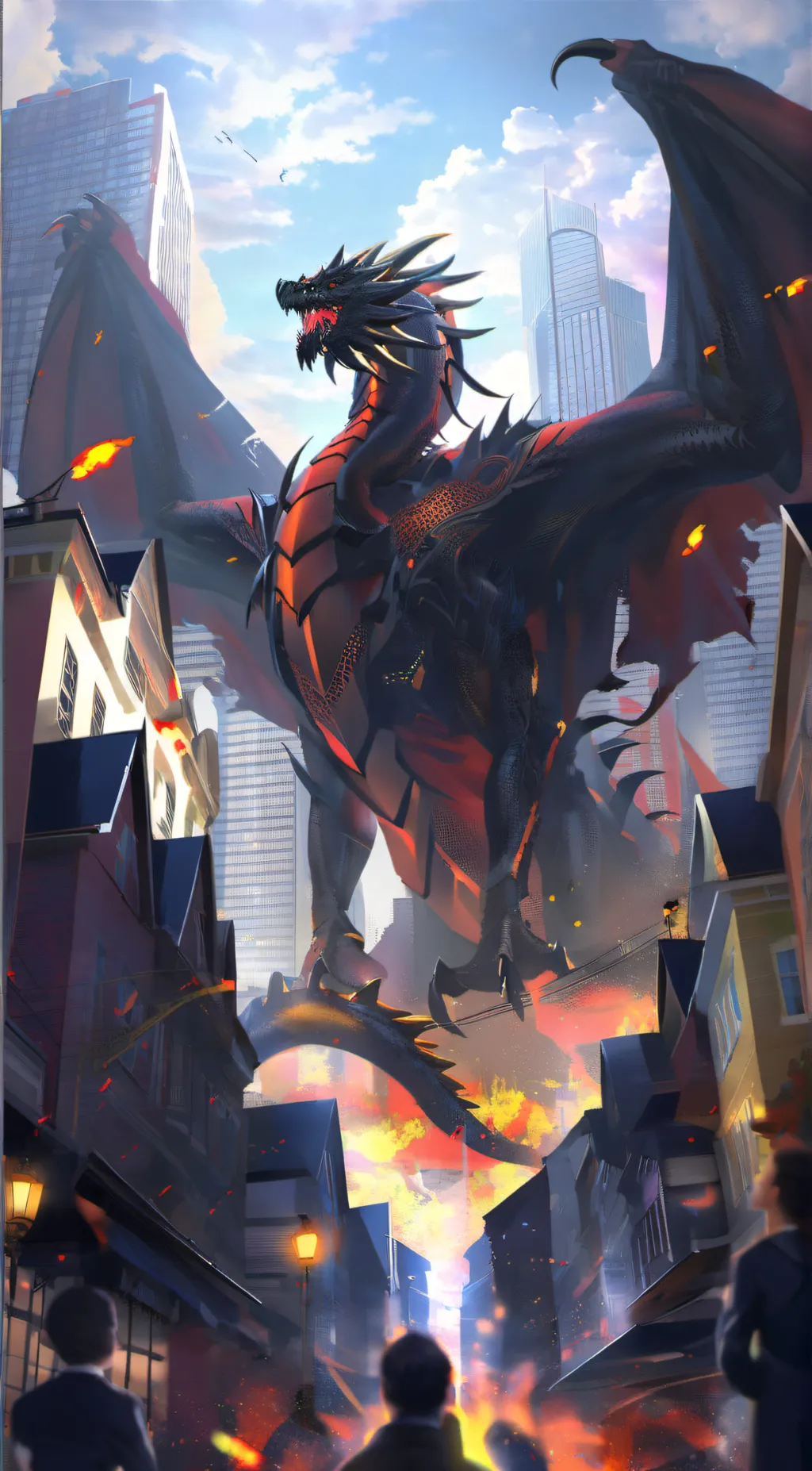 ai character: Dragon background