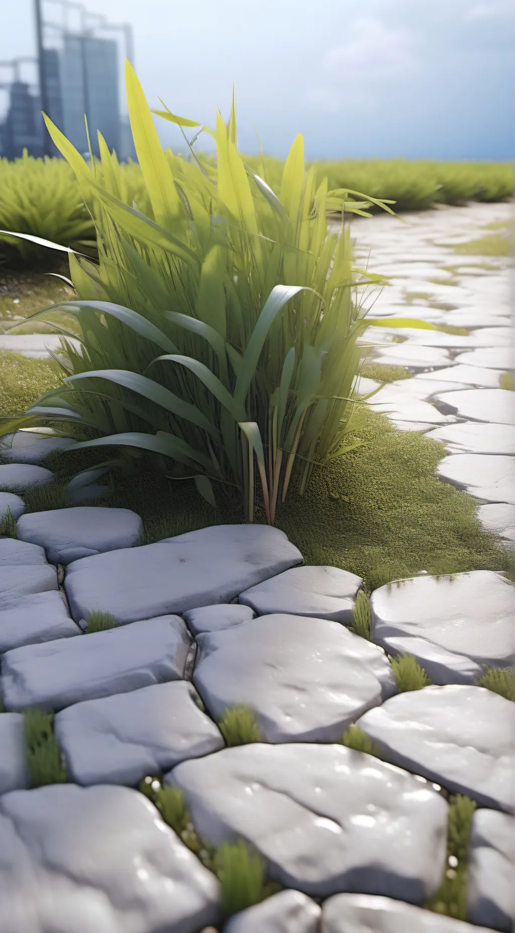 ai character: dont touch grass background