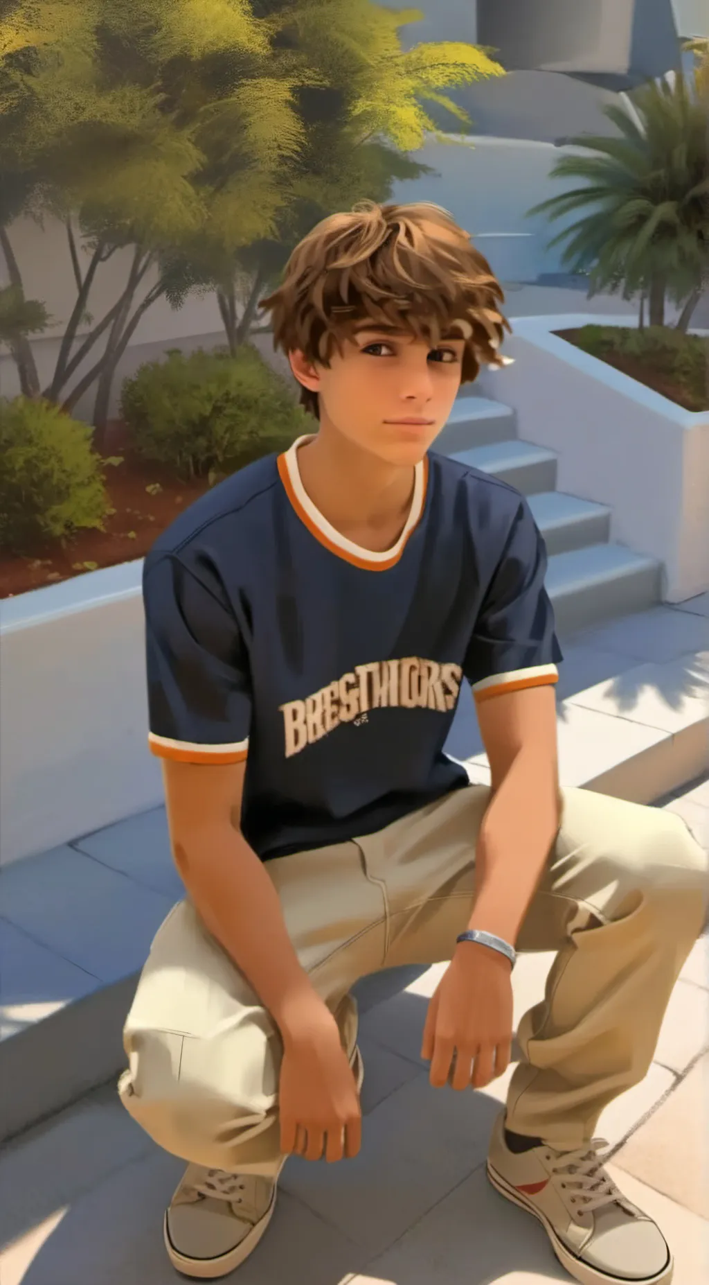 ai character: Easton background