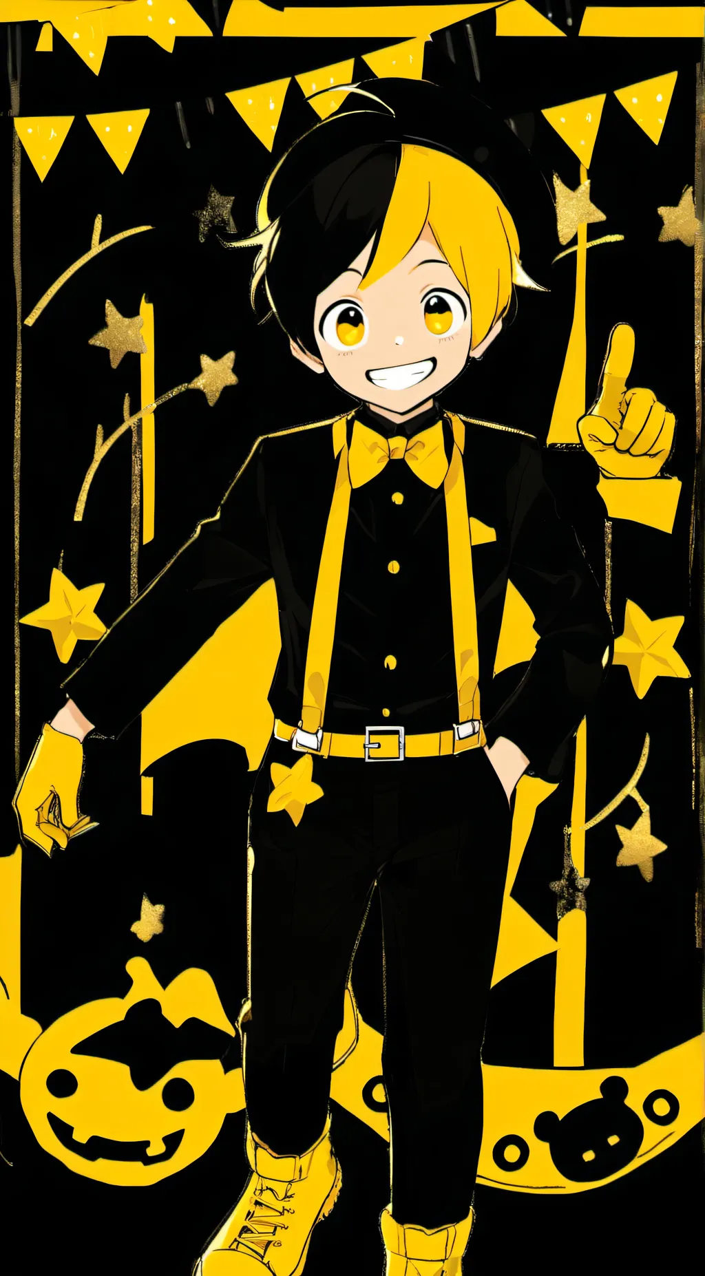 ai character: Bendy background