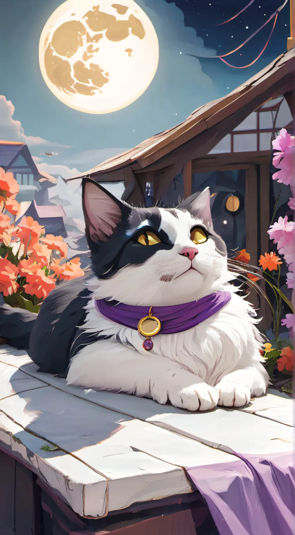ai character: cat nap  background