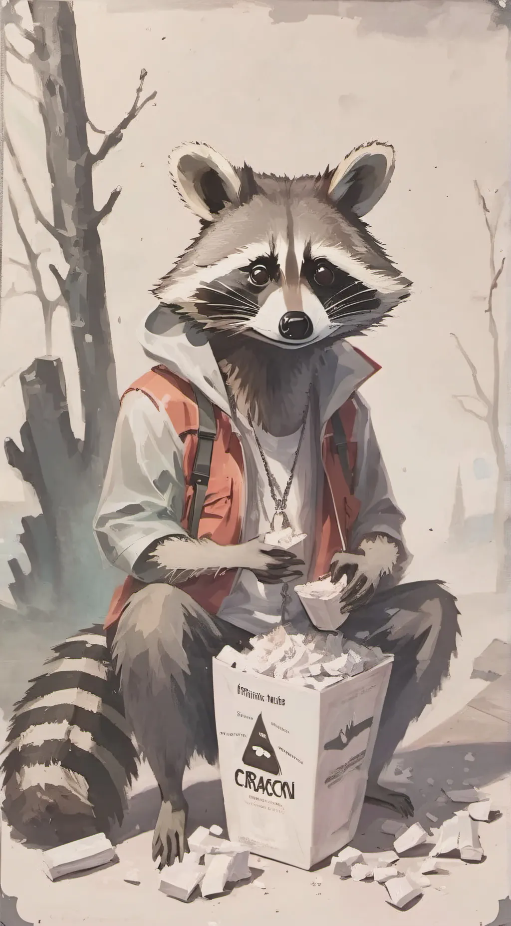 ai character: CRACKOON background