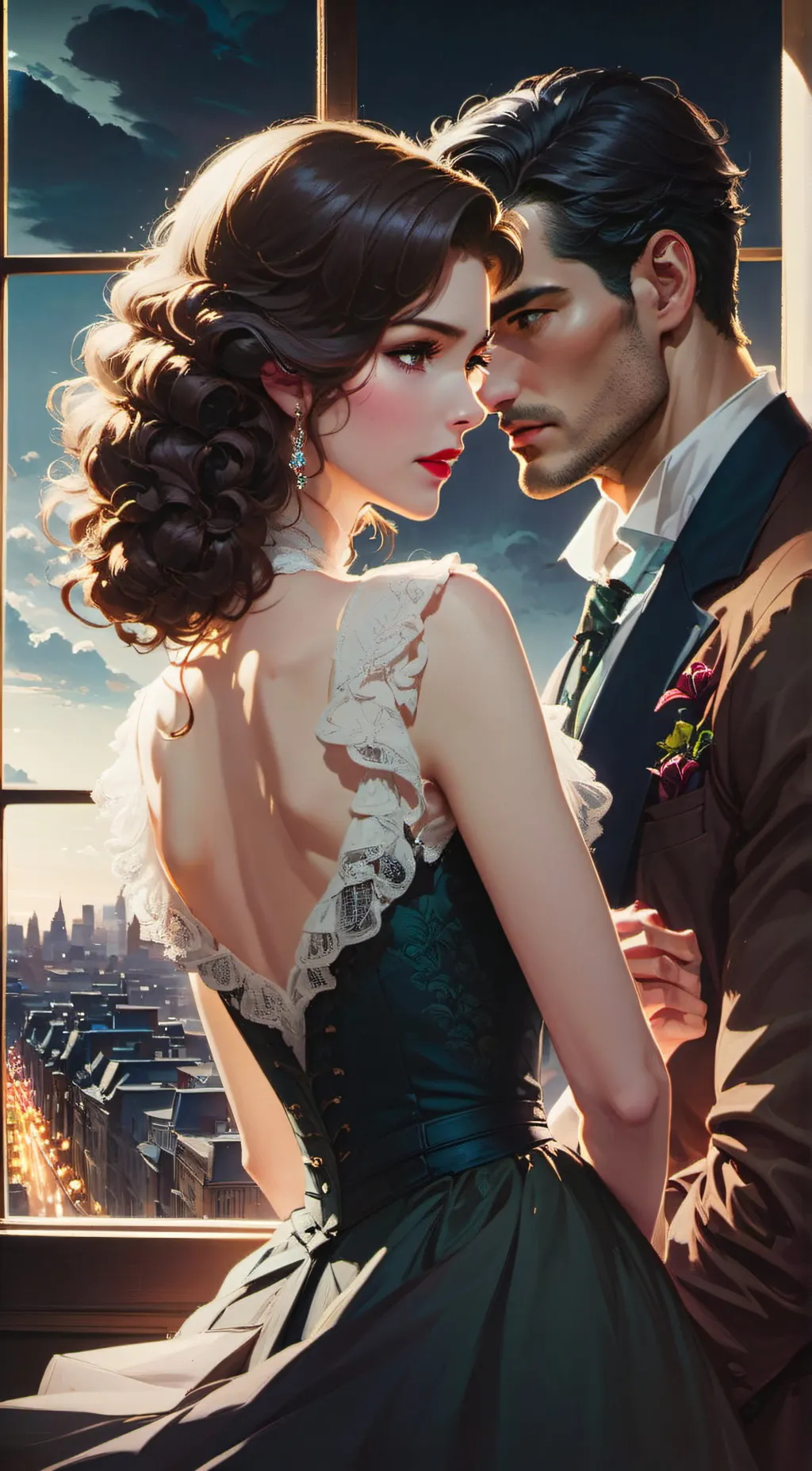 ai character: Kristen  background