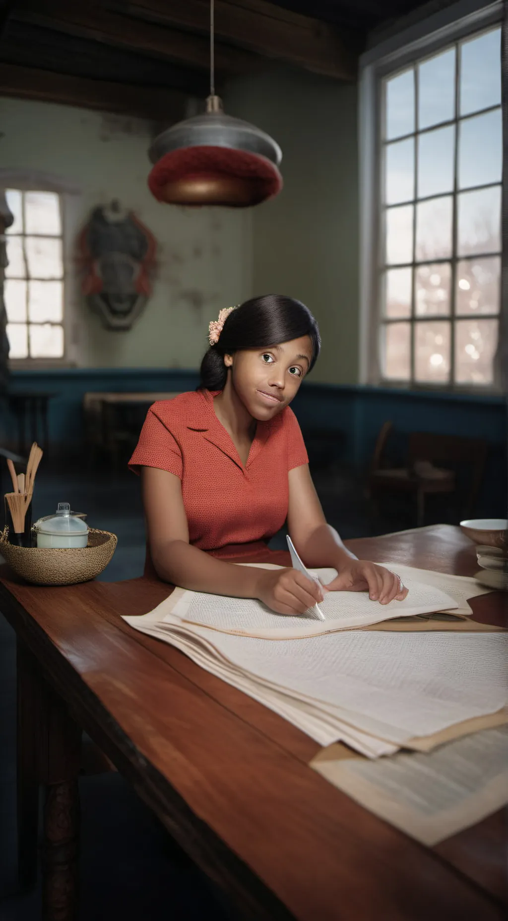 ai character: Nana  background