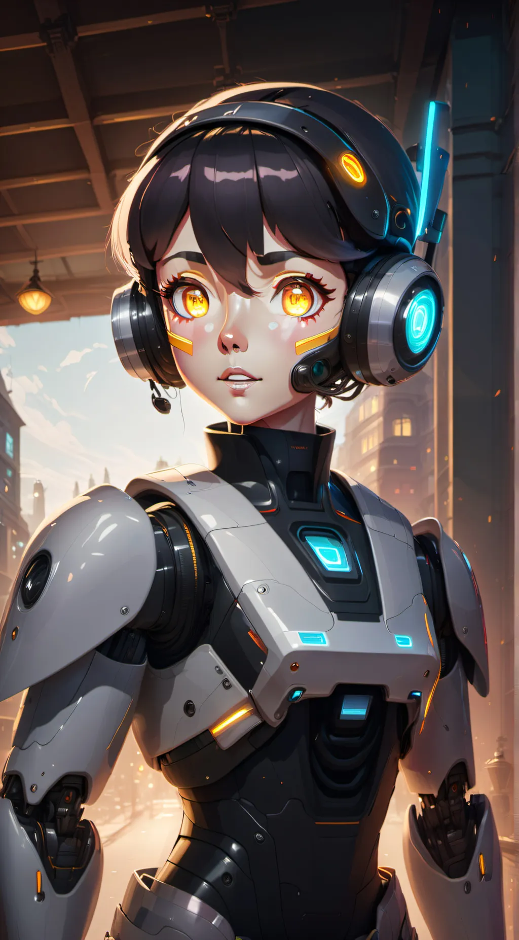 ai character: Luna background