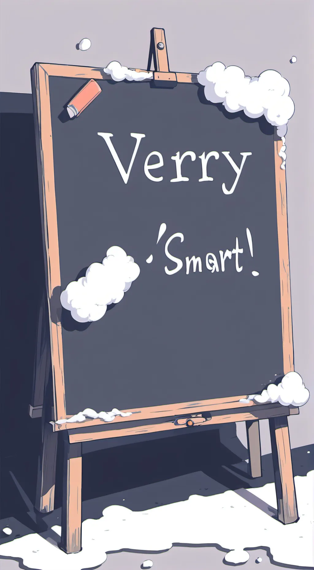 ai character: very smart sign background