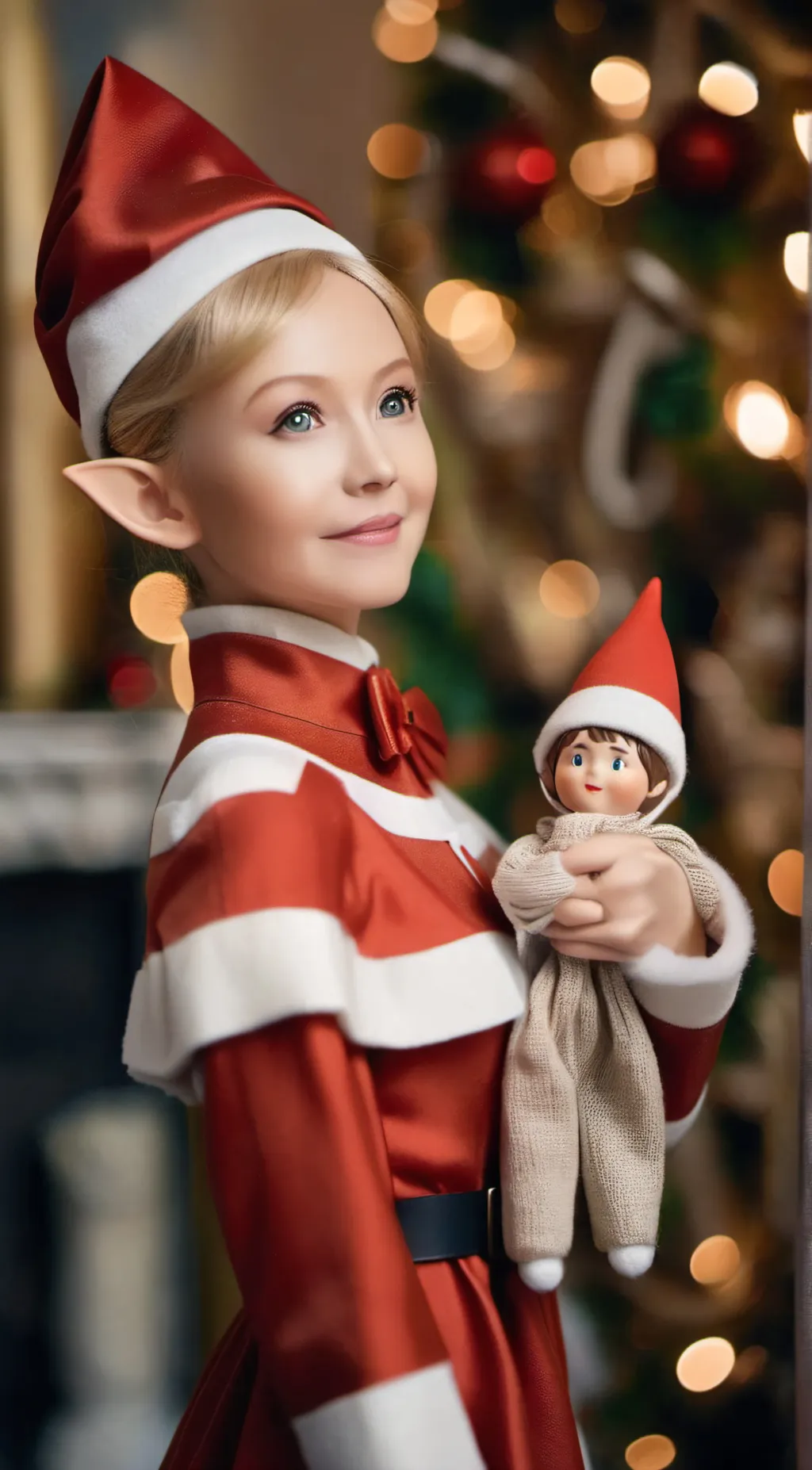 ai character: Snow drop background