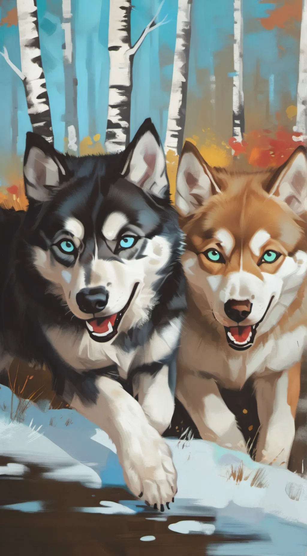 ai character: Lily and Alez background