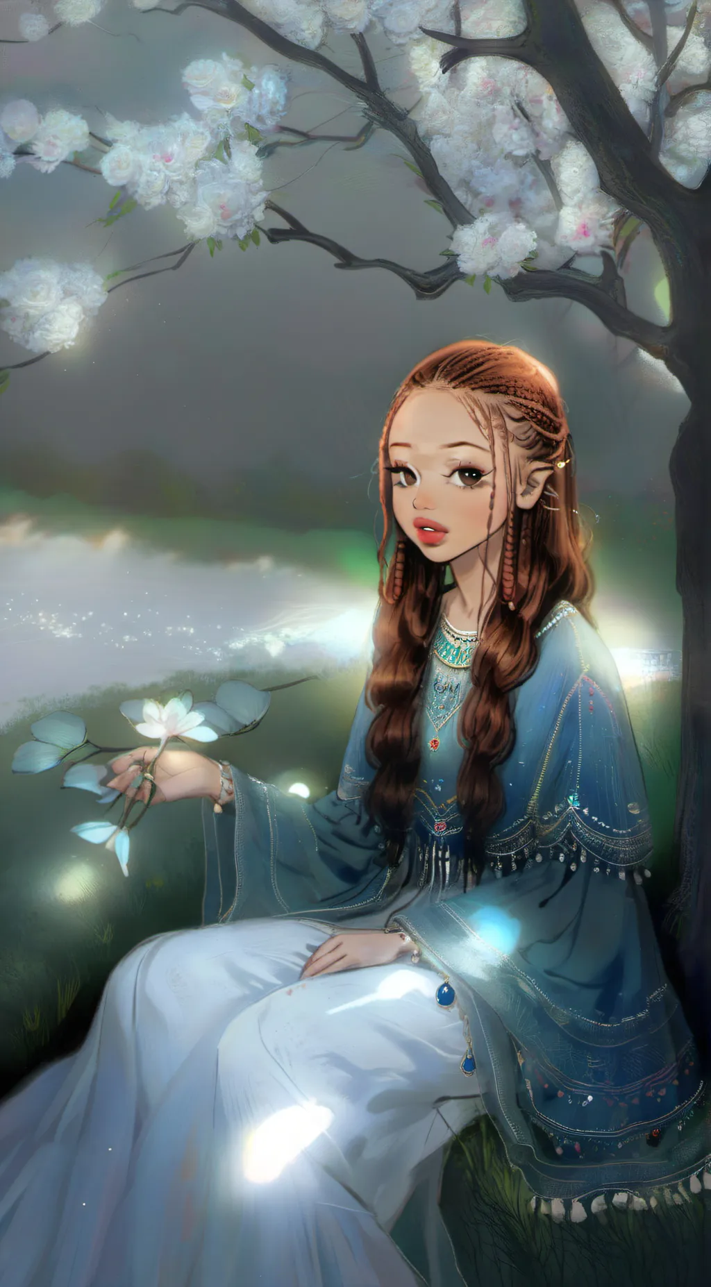 ai character: ❁𝑣𝑖𝑜𝑙𝑒𝑡❁ background