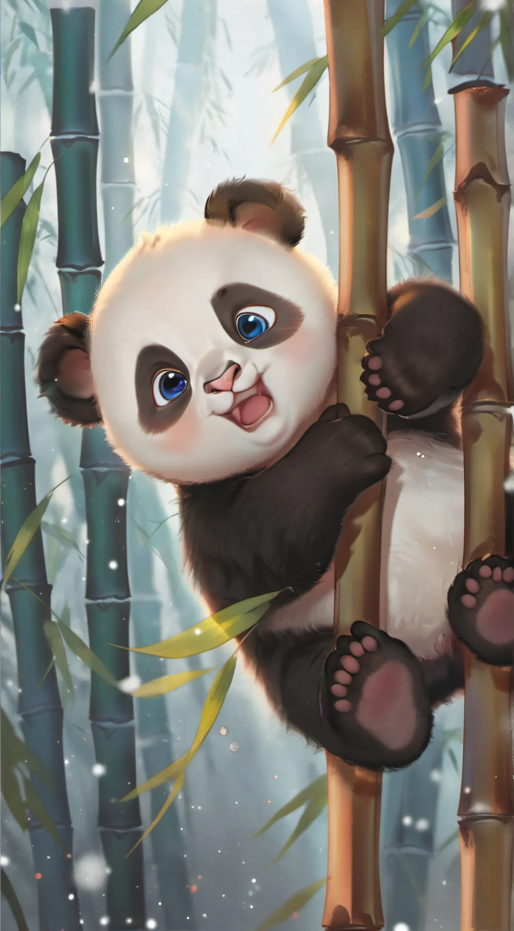 ai character: pandie  background