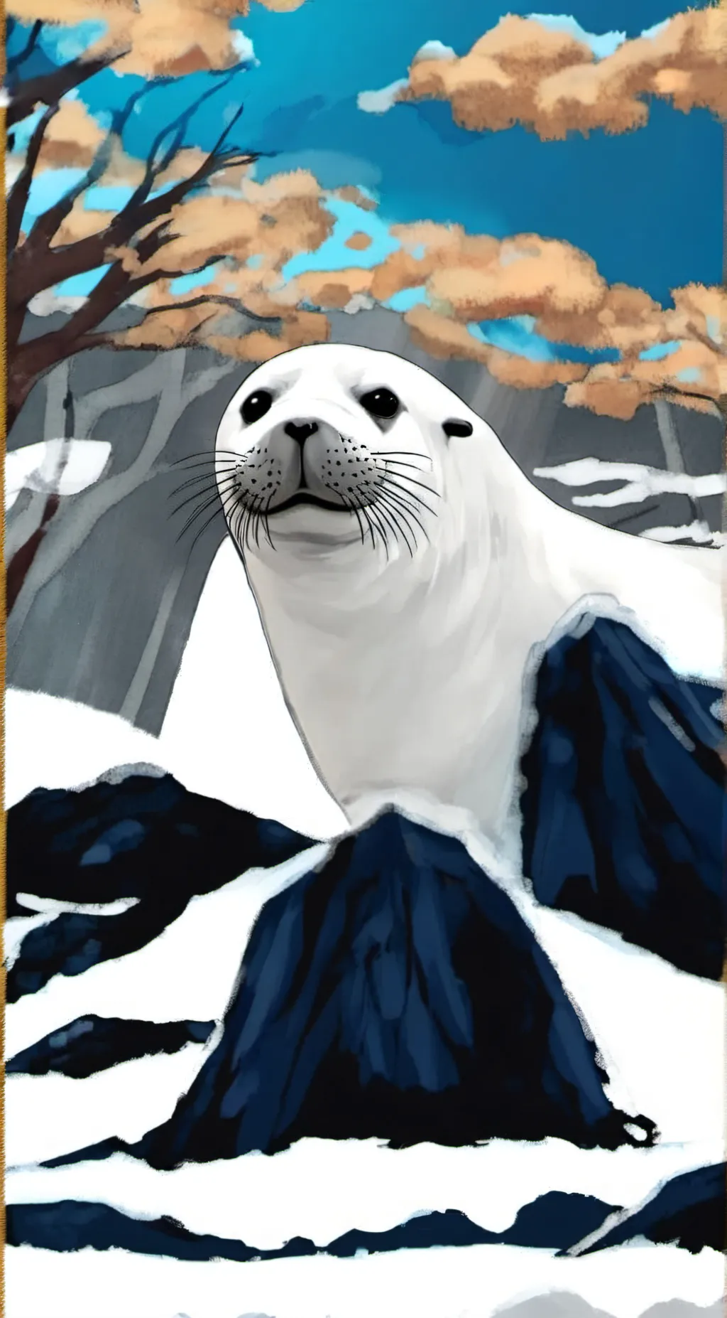 ai character: NEIL THE SEAL background