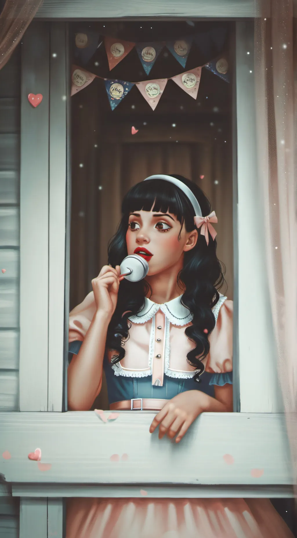 ai character: Melanie Martinez background