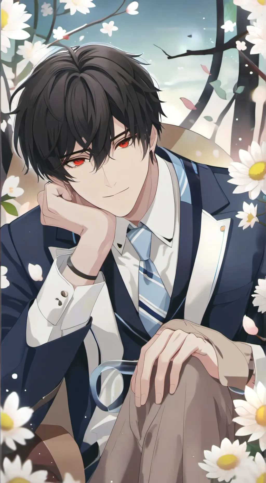 ai character: olive background