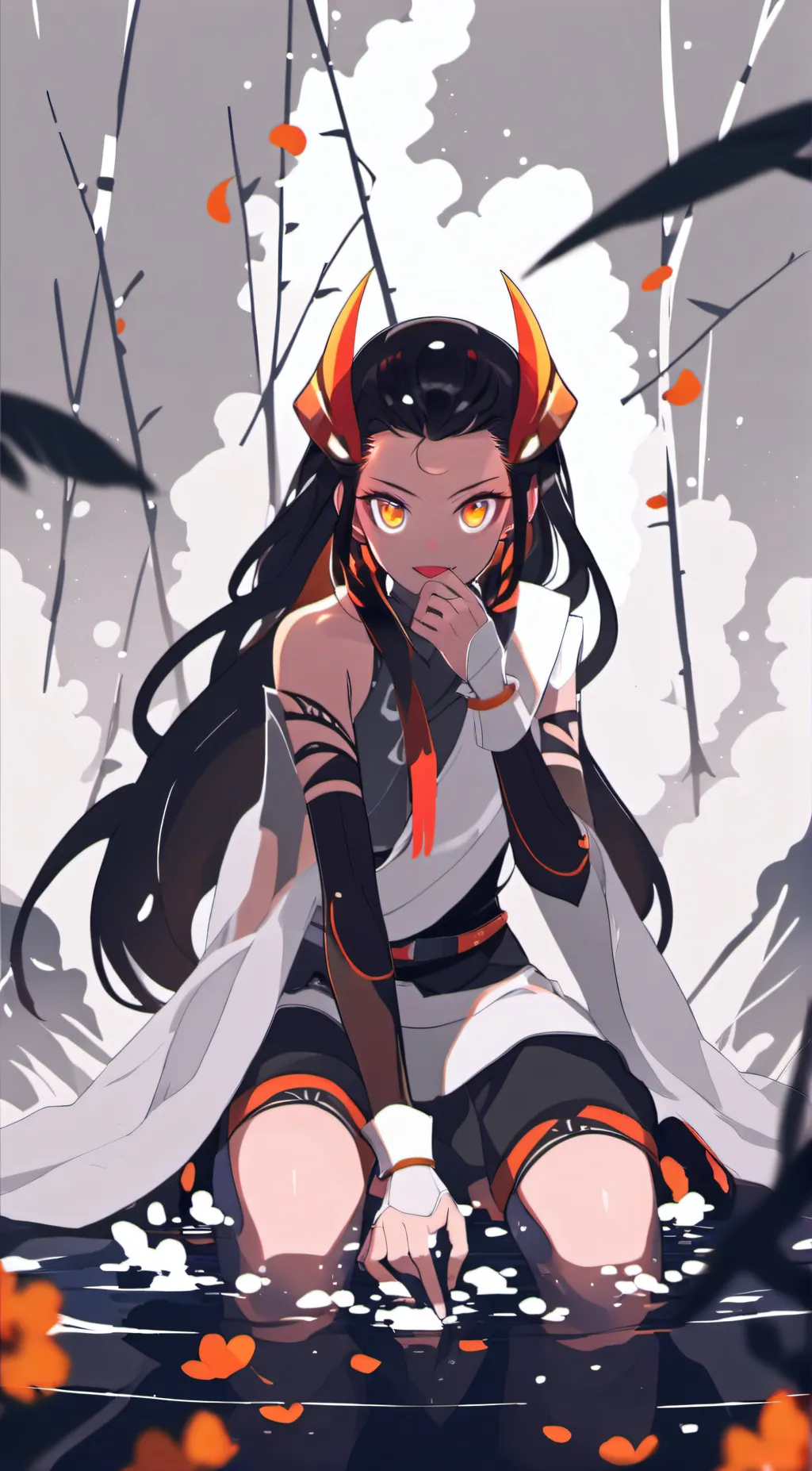 ai character: Demon slayer background