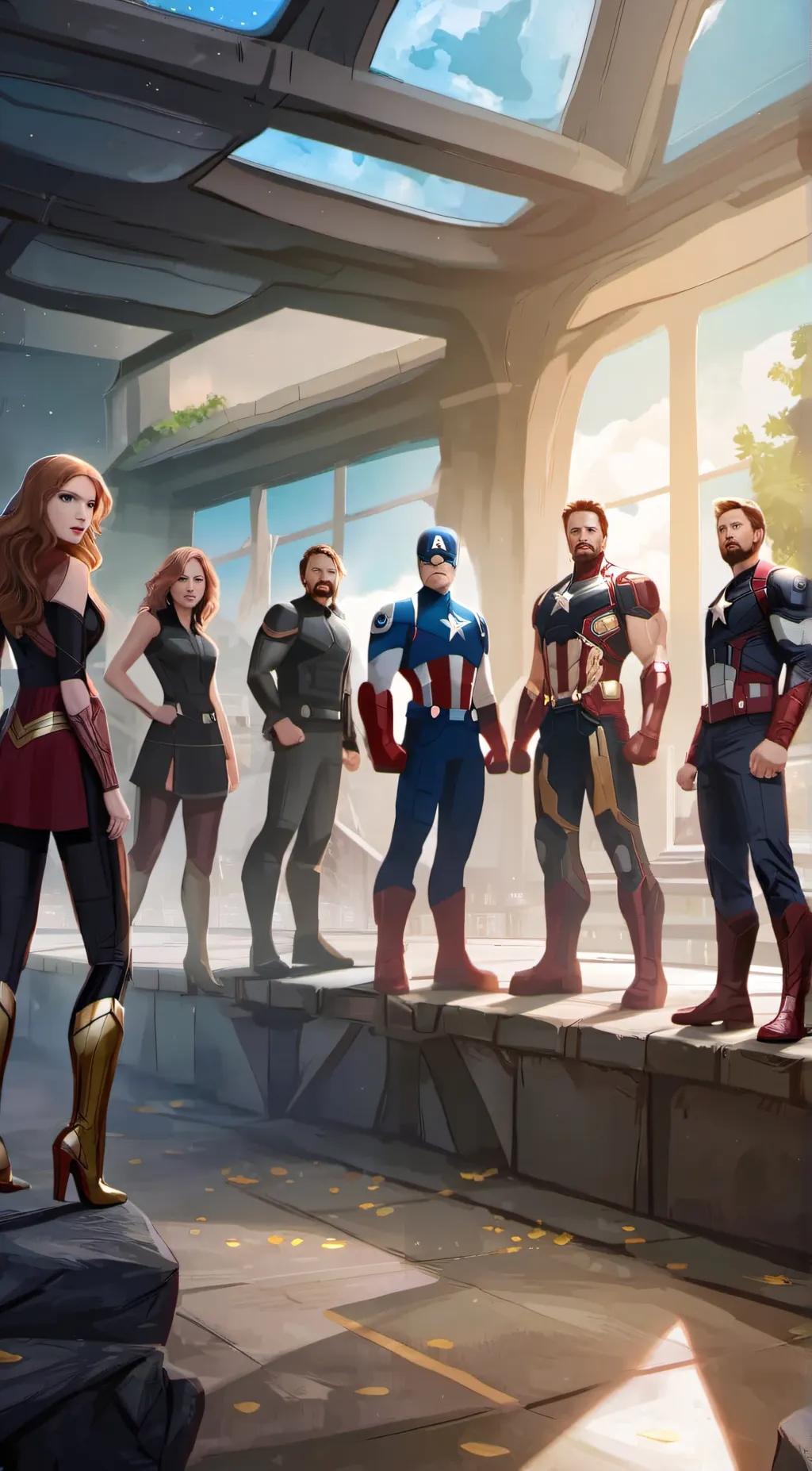 ai character: Avengers background