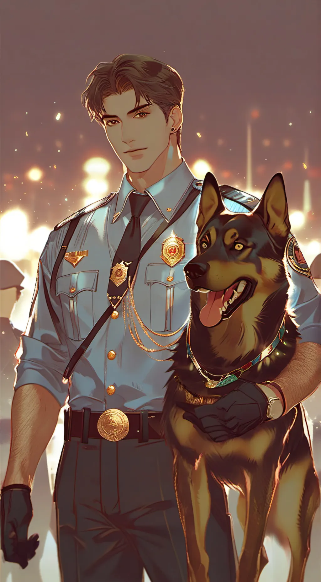 ai character: Micky  background