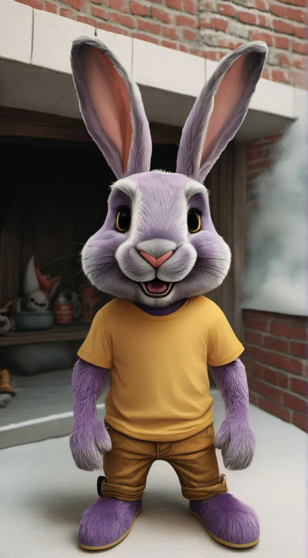 ai character: Jax but a doll background